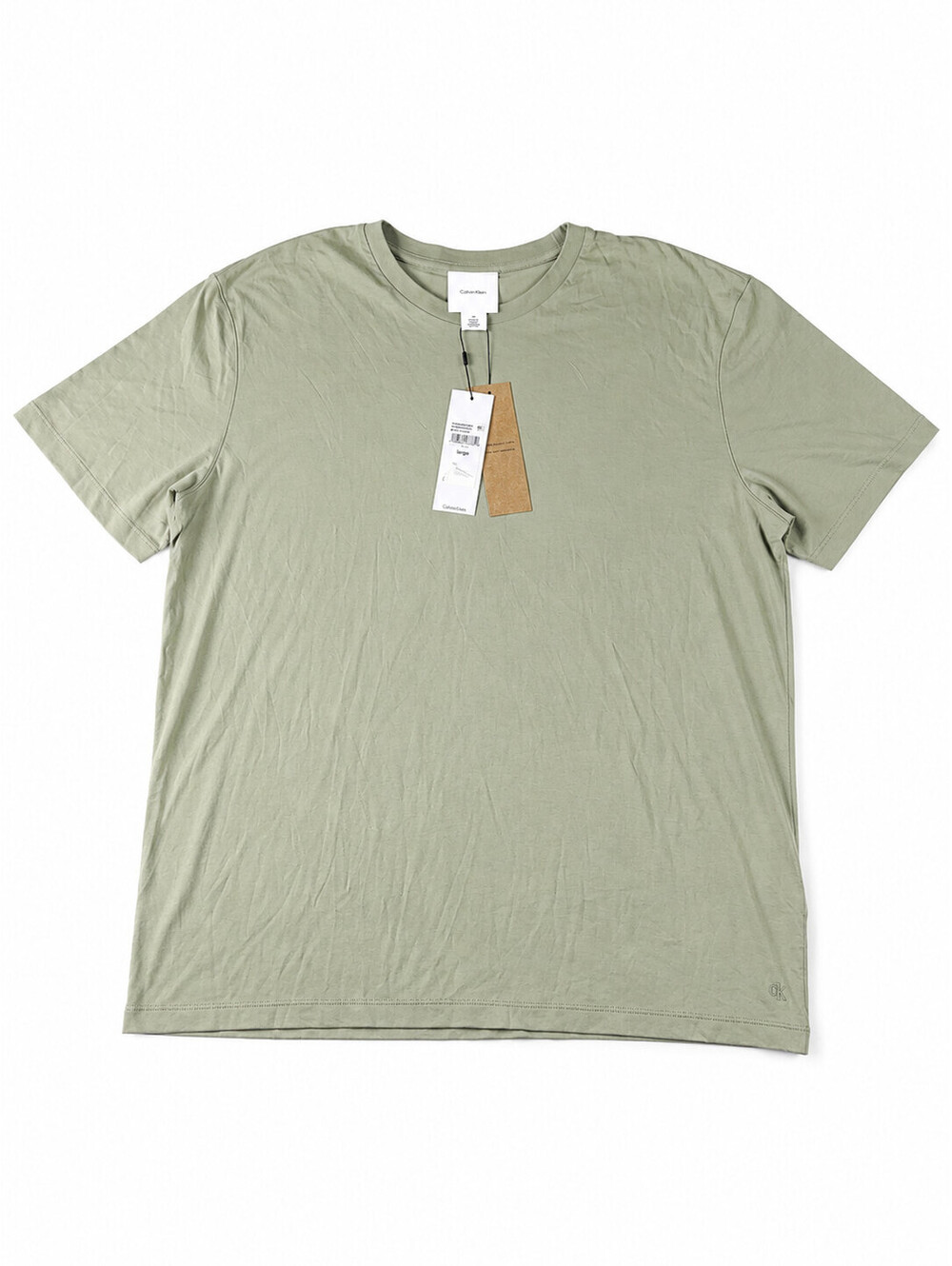 Calvin Klein Men’s Pima Cotton T-Shirt Size L Tea Green Crew Neck NWT